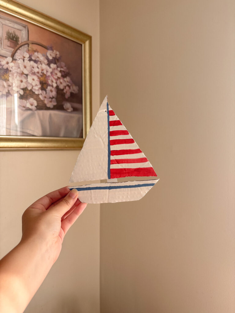 Simple Cardboard Sailboat: Nautical Craft for Little Ones