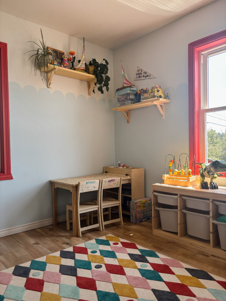 How To Paint a Scalloped Wall for FREE